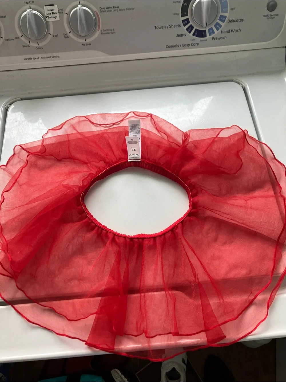 Carters 2t red tulle skirt tutu ballet
